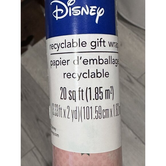 Mickey Minnie Birthday Christmas Present Gift Wrapping Paper 20 SqFT Folded - Picture 3 of 3